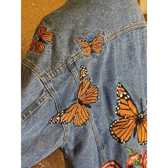 ‼️SOLD‼️ LF Carmar denim butterfly jacket - Picture 7 of 8